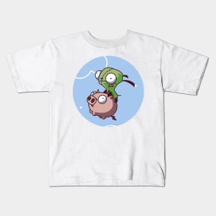 gir on pig Kids T-Shirt